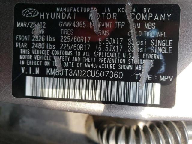 Photo 9 VIN: KM8JT3AB2CU507360 - HYUNDAI TUCSON GL 