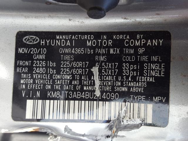 Photo 9 VIN: KM8JT3AB4BU214090 - HYUNDAI TUCSON GL 