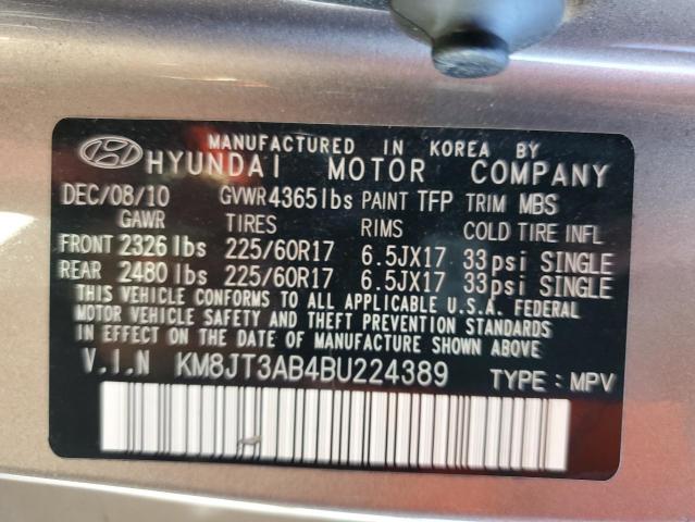 Photo 9 VIN: KM8JT3AB4BU224389 - HYUNDAI TUCSON GL 