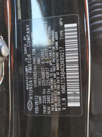 Photo 12 VIN: KM8JT3AB4CU489217 - HYUNDAI TUCSON GL 