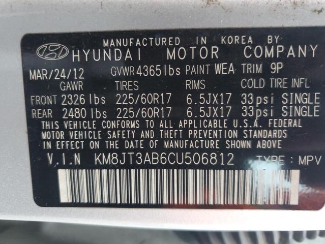 Photo 12 VIN: KM8JT3AB6CU506812 - HYUNDAI TUCSON 