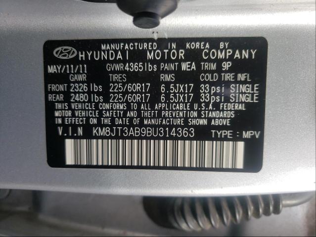 Photo 9 VIN: KM8JT3AB9BU314363 - HYUNDAI TUCSON 