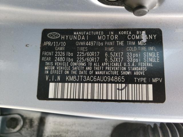 Photo 9 VIN: KM8JT3AC6AU094865 - HYUNDAI TUCSON GLS 