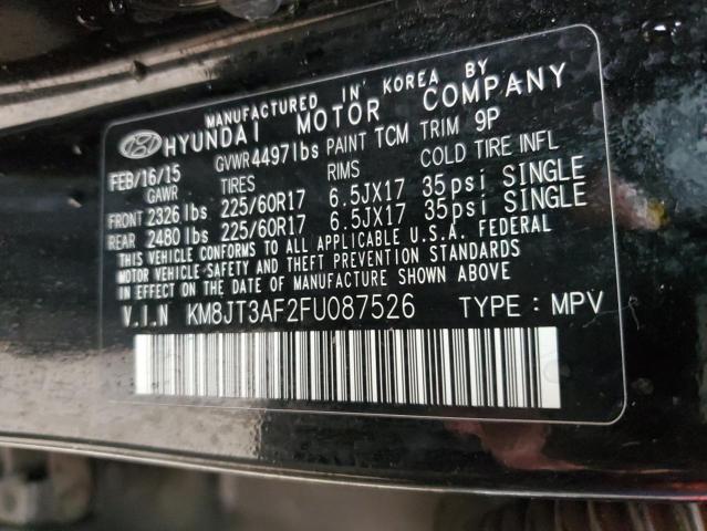 Photo 11 VIN: KM8JT3AF2FU087526 - HYUNDAI TUCSON 