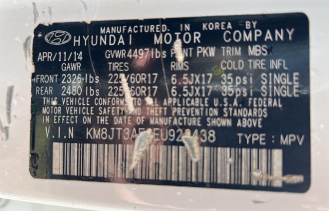 Photo 9 VIN: KM8JT3AF3EU923438 - HYUNDAI TUCSON 