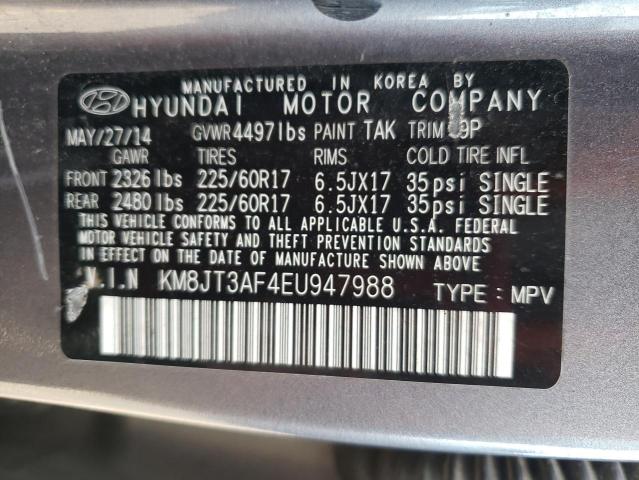 Photo 9 VIN: KM8JT3AF4EU947988 - HYUNDAI TUCSON GLS 