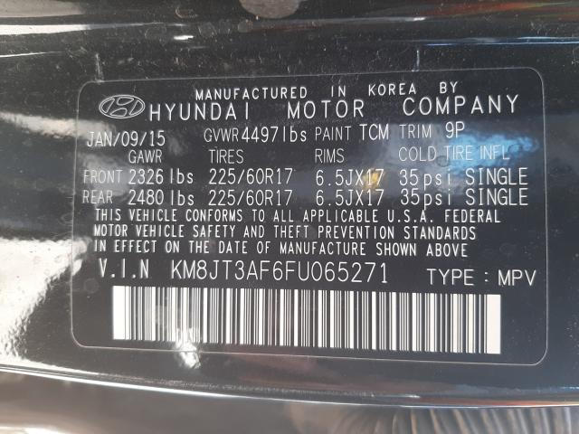 Photo 9 VIN: KM8JT3AF6FU065271 - HYUNDAI TUCSON GLS 