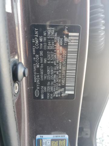 Photo 12 VIN: KM8JT3AF8EU903220 - HYUNDAI TUCSON GLS 