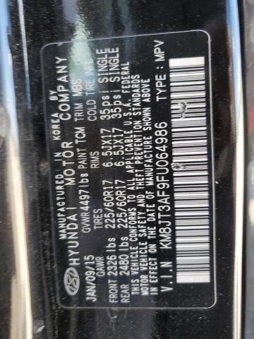 Photo 12 VIN: KM8JT3AF9FU064986 - HYUNDAI TUCSON GLS 