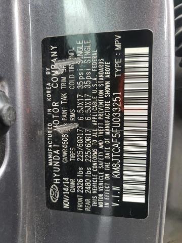 Photo 11 VIN: KM8JTCAF5FU033251 - HYUNDAI TUCSON GLS 