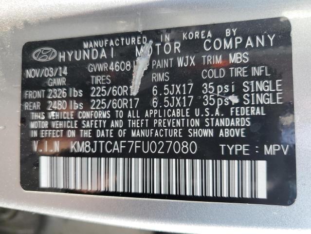 Photo 12 VIN: KM8JTCAF7FU027080 - HYUNDAI TUCSON GLS 