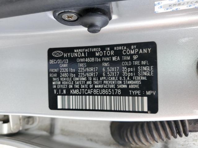 Photo 12 VIN: KM8JTCAF8EU865178 - HYUNDAI TUCSON 