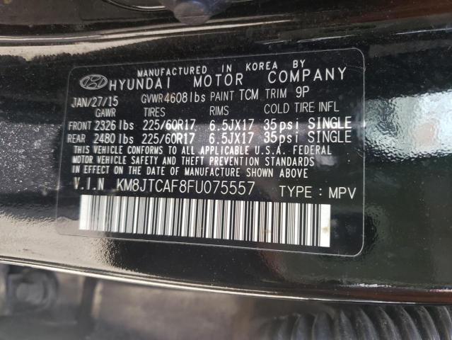 Photo 9 VIN: KM8JTCAF8FU075557 - HYUNDAI TUCSON GLS 