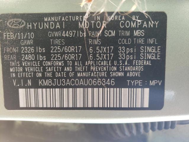 Photo 9 VIN: KM8JU3AC0AU066346 - HYUNDAI TUCSON GLS 