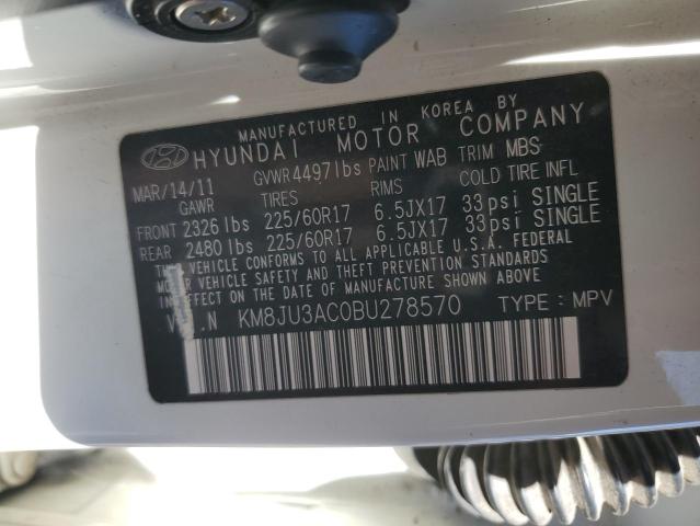 Photo 11 VIN: KM8JU3AC0BU278570 - HYUNDAI TUCSON 