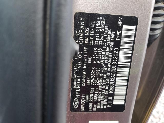 Photo 11 VIN: KM8JU3AC0BU312023 - HYUNDAI TUCSON 