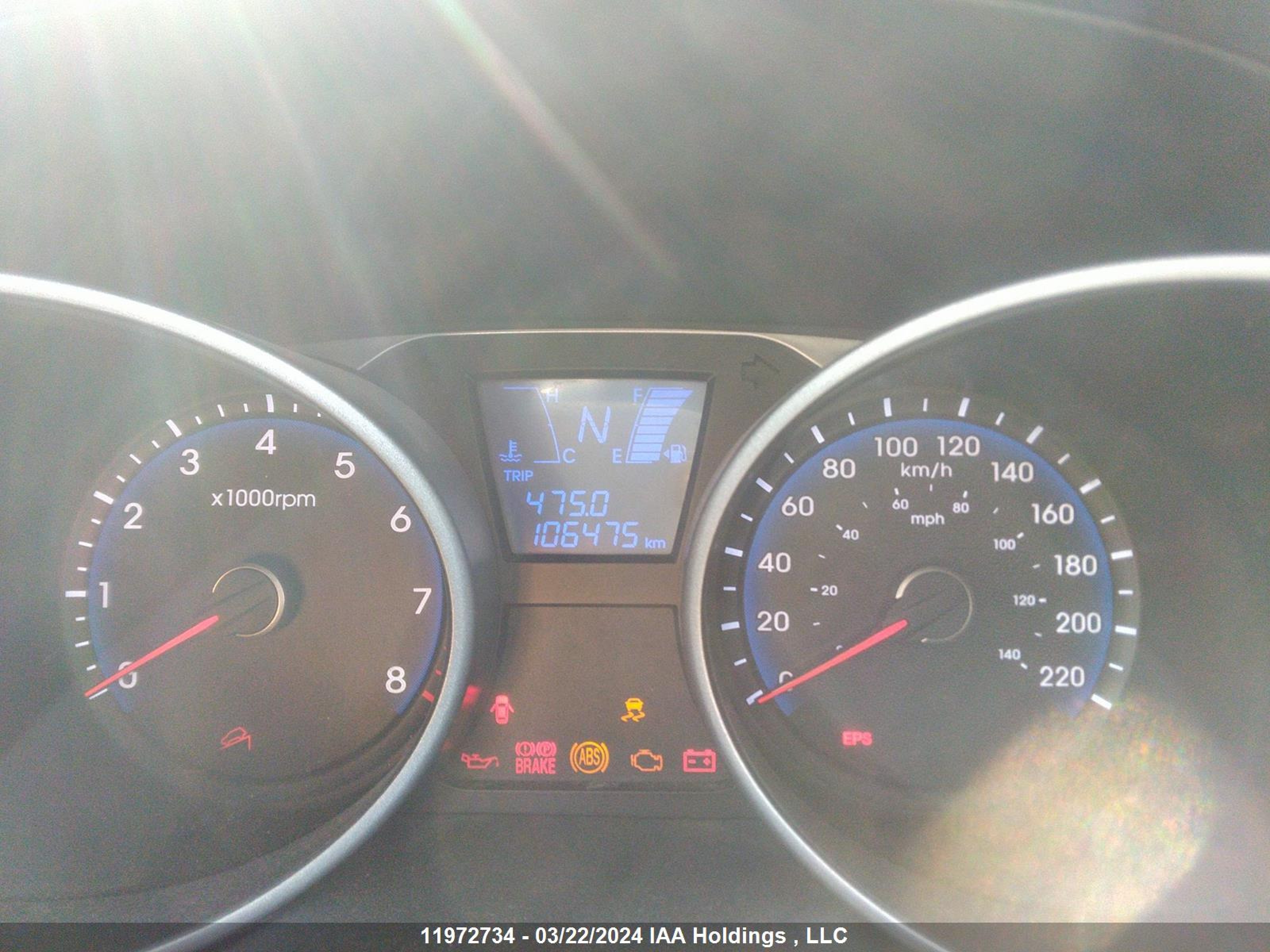 Photo 6 VIN: KM8JU3AC0CU406209 - HYUNDAI TUCSON 