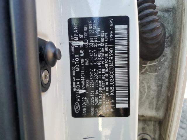 Photo 11 VIN: KM8JU3AC0CU459590 - HYUNDAI TUCSON 