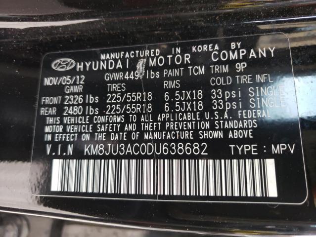 Photo 9 VIN: KM8JU3AC0DU638682 - HYUNDAI TUCSON GLS 