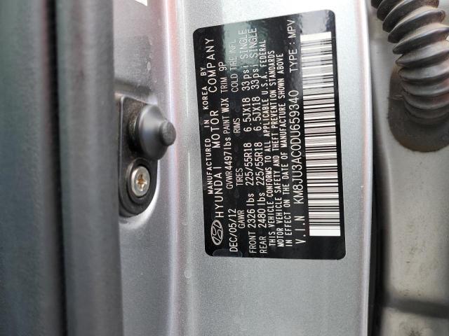 Photo 11 VIN: KM8JU3AC0DU659340 - HYUNDAI TUCSON GLS 