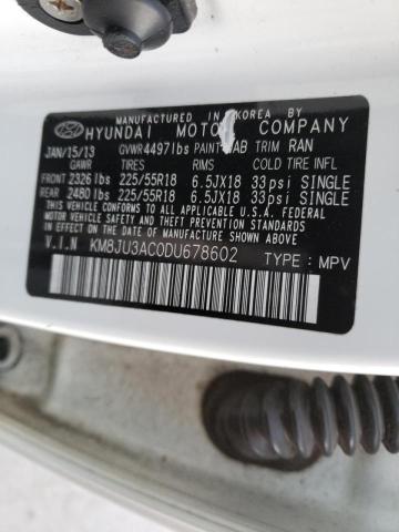 Photo 9 VIN: KM8JU3AC0DU678602 - HYUNDAI TUCSON GLS 