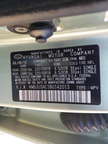 Photo 9 VIN: KM8JU3AC1BU142013 - HYUNDAI TUCSON GLS 