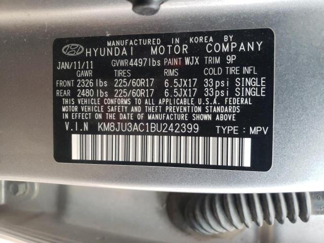 Photo 9 VIN: KM8JU3AC1BU242399 - HYUNDAI TUCSON GLS 