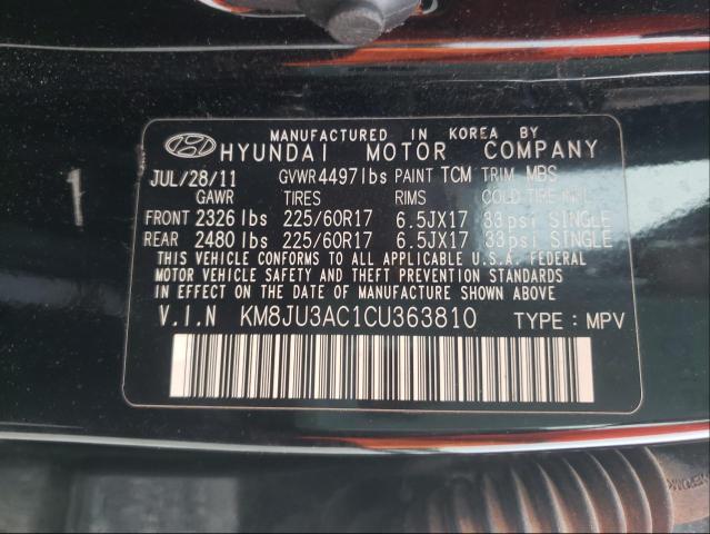 Photo 9 VIN: KM8JU3AC1CU363810 - HYUNDAI TUCSON 