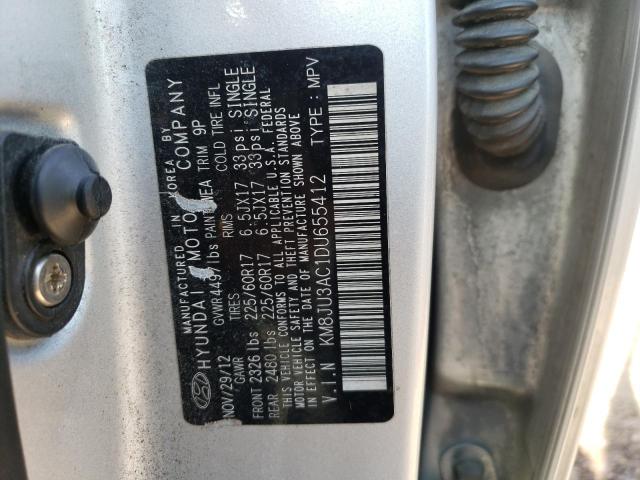 Photo 9 VIN: KM8JU3AC1DU655412 - HYUNDAI TUCSON GLS 