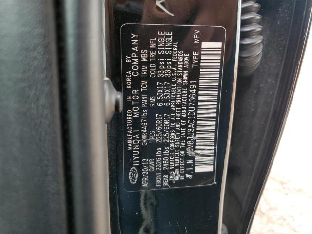 Photo 11 VIN: KM8JU3AC1DU736491 - HYUNDAI TUCSON 