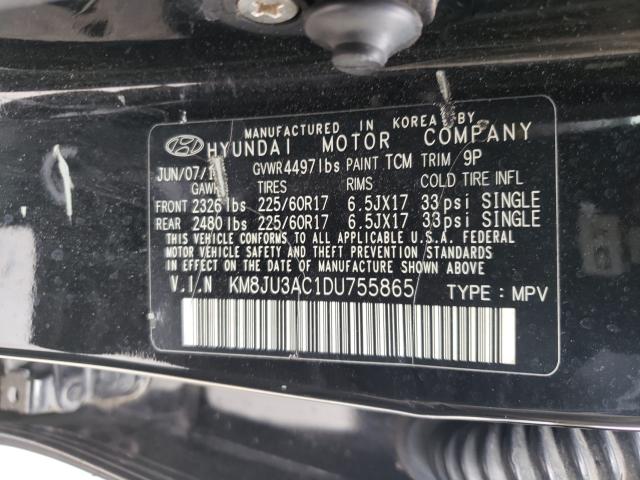 Photo 9 VIN: KM8JU3AC1DU755865 - HYUNDAI TUCSON GLS 