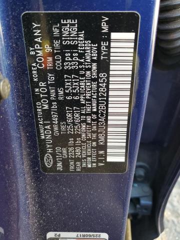 Photo 11 VIN: KM8JU3AC2BU128458 - HYUNDAI TUCSON GLS 