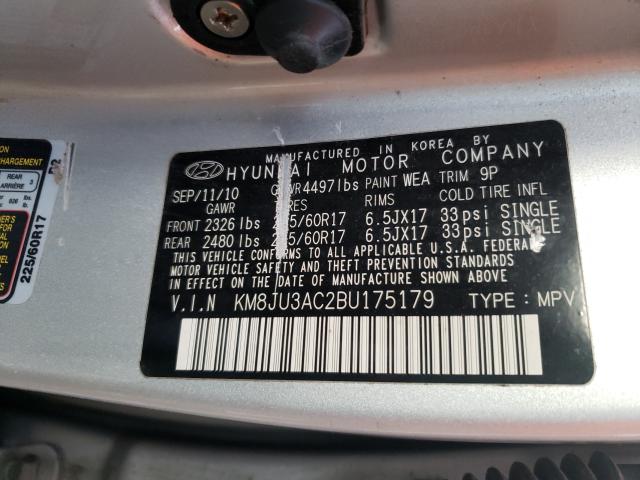 Photo 9 VIN: KM8JU3AC2BU175179 - HYUNDAI TUCSON GLS 