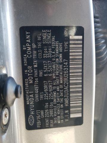 Photo 11 VIN: KM8JU3AC2BU263147 - HYUNDAI TUCSON 