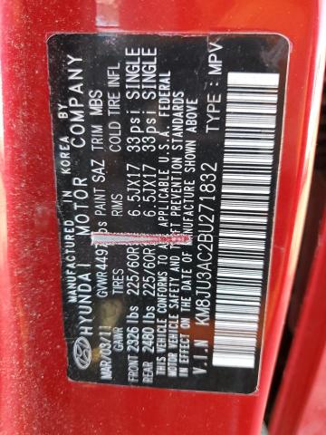 Photo 11 VIN: KM8JU3AC2BU271832 - HYUNDAI TUCSON GLS 