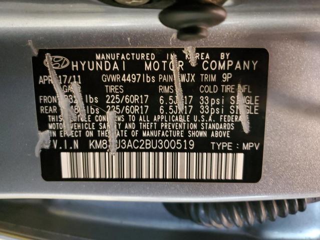 Photo 12 VIN: KM8JU3AC2BU300519 - HYUNDAI TUCSON GLS 