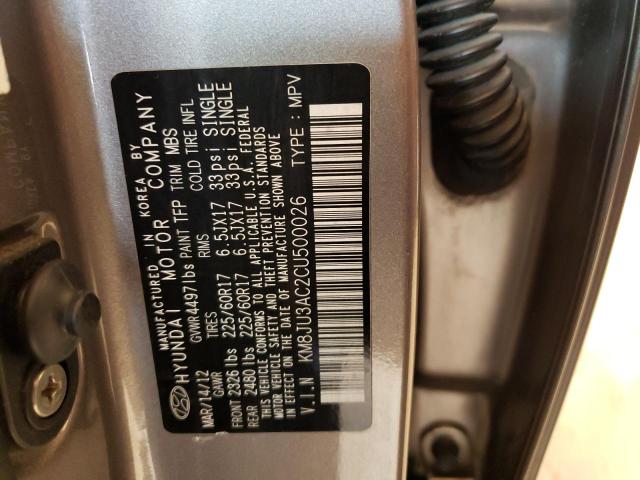 Photo 9 VIN: KM8JU3AC2CU500026 - HYUNDAI TUCSON GLS 