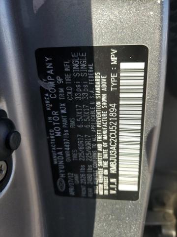 Photo 12 VIN: KM8JU3AC2CU521894 - HYUNDAI TUCSON 