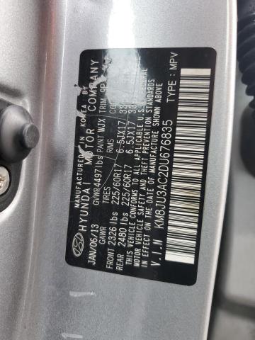 Photo 12 VIN: KM8JU3AC2DU676835 - HYUNDAI TUCSON 