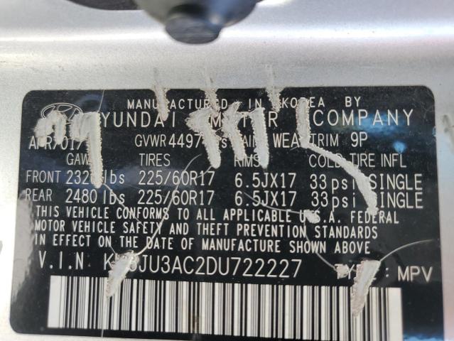 Photo 12 VIN: KM8JU3AC2DU722227 - HYUNDAI TUCSON GLS 