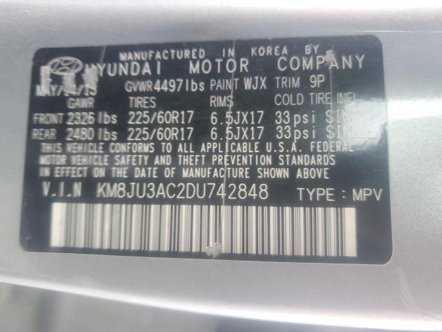 Photo 11 VIN: KM8JU3AC2DU742848 - HYUNDAI TUCSON GLS 