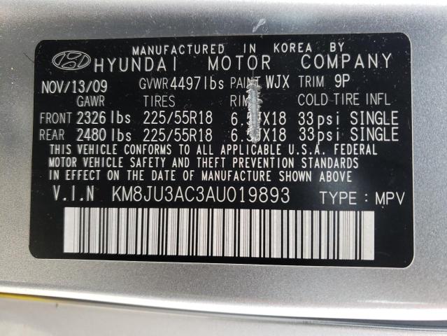 Photo 12 VIN: KM8JU3AC3AU019893 - HYUNDAI TUCSON GLS 