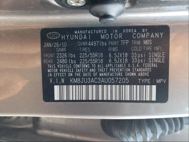 Photo 9 VIN: KM8JU3AC3AU057205 - HYUNDAI TUCSON GLS 