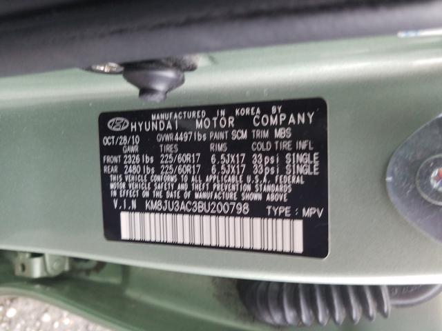 Photo 9 VIN: KM8JU3AC3BU200798 - HYUNDAI TUCSON GLS 