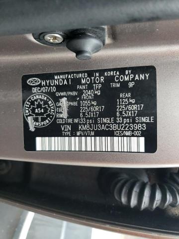 Photo 12 VIN: KM8JU3AC3BU223983 - HYUNDAI TUCSON GLS 