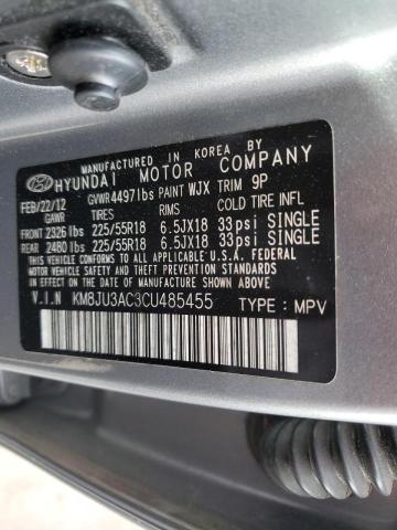 Photo 9 VIN: KM8JU3AC3CU485455 - HYUNDAI TUCSON GLS 