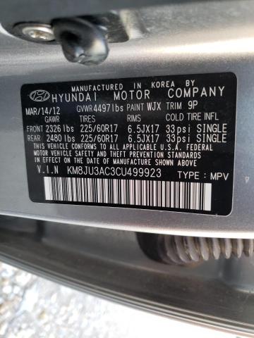 Photo 9 VIN: KM8JU3AC3CU499923 - HYUNDAI TUCSON GLS 