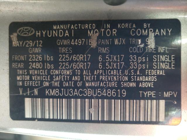 Photo 9 VIN: KM8JU3AC3DU548619 - HYUNDAI TUCSON GLS 