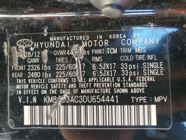 Photo 12 VIN: KM8JU3AC3DU654441 - HYUNDAI TUCSON GLS 