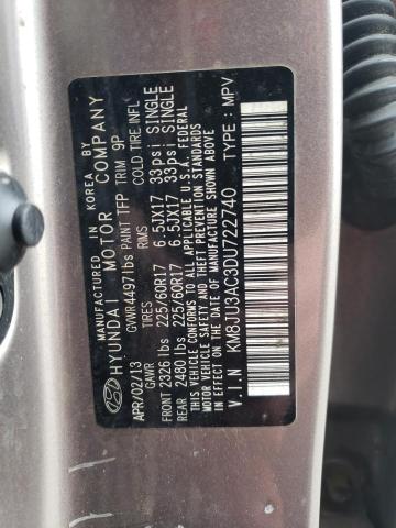 Photo 12 VIN: KM8JU3AC3DU722740 - HYUNDAI TUCSON GLS 